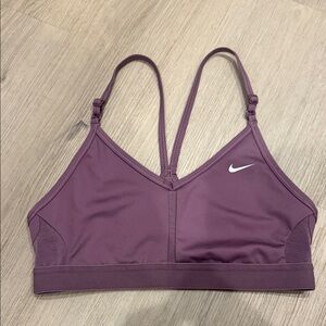Nike Mauve Double-Strap Light Support Sports Bra
